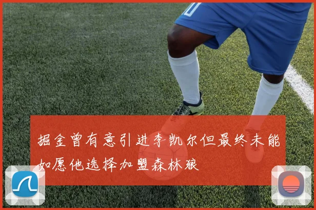 掘金曾有意引进李凯尔但最终未能如愿他选择加盟森林狼